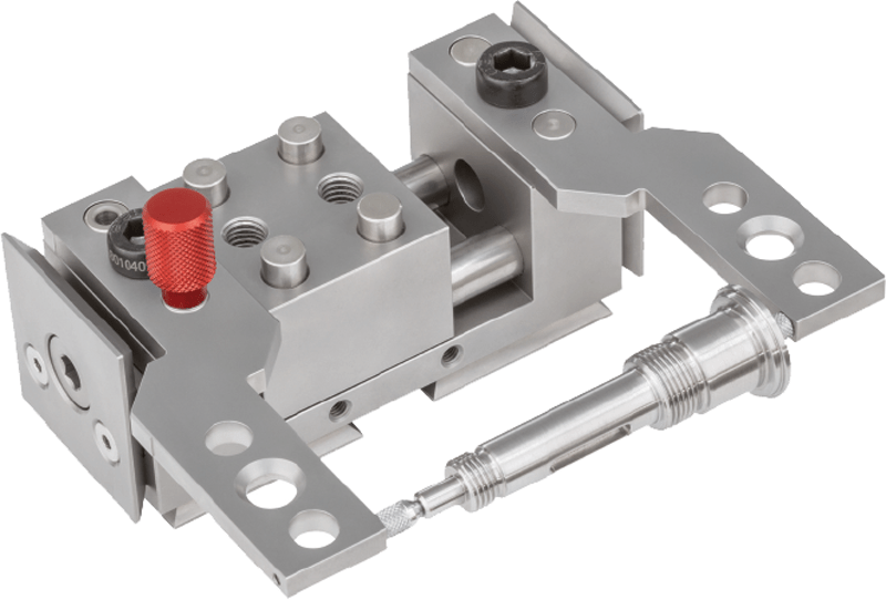 Spannweite 0-60mm bei drei um 20mm versetzte Backenaufnahmen